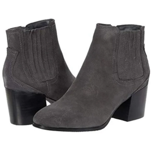 Blondo Shoes New Blondo Sabina Waterproof Dark Grey Suede